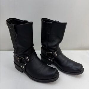 Double H leather mid calf boots